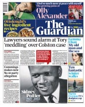 The Guardian () Newspaper Front Page for 8 January 2022