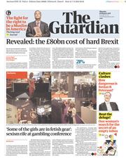 The Guardian () Newspaper Front Page for 8 February 2018