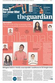 The Guardian () Newspaper Front Page for 8 March 2016