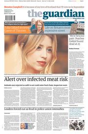 The Guardian () Newspaper Front Page for 8 April 2014