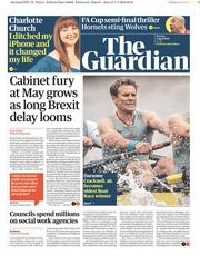 The Guardian () Newspaper Front Page for 8 April 2019