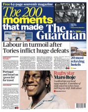 The Guardian () Newspaper Front Page for 8 May 2021