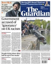 The Guardian () Newspaper Front Page for 8 June 2020