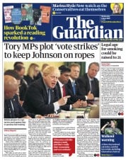 The Guardian () Newspaper Front Page for 8 June 2022