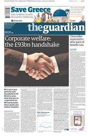 The Guardian () Newspaper Front Page for 8 July 2015