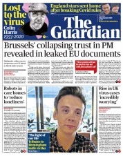 The Guardian () Newspaper Front Page for 8 September 2020