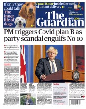 The Guardian () Newspaper Front Page for 9 December 2021