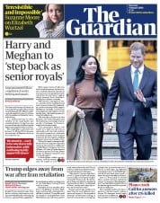 The Guardian () Newspaper Front Page for 9 January 2020