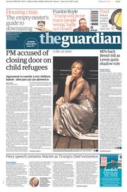 The Guardian () Newspaper Front Page for 9 February 2017
