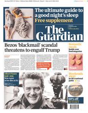 The Guardian () Newspaper Front Page for 9 February 2019