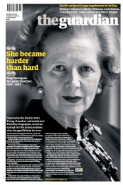 The Guardian () Newspaper Front Page for 9 April 2013