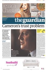 The Guardian () Newspaper Front Page for 9 April 2016