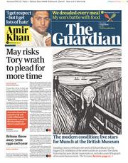 The Guardian () Newspaper Front Page for 9 April 2019