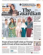 The Guardian () Newspaper Front Page for 9 May 2018