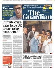The Guardian () Newspaper Front Page for 9 May 2019