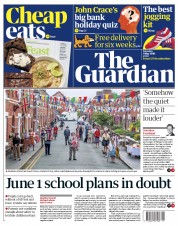 The Guardian () Newspaper Front Page for 9 May 2020
