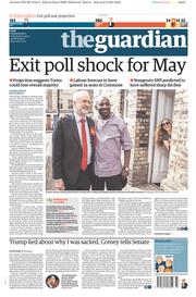 The Guardian () Newspaper Front Page for 9 June 2017