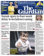 The Guardian () Newspaper Front Page for 9 June 2021