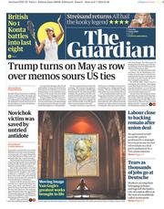 The Guardian () Newspaper Front Page for 9 July 2019