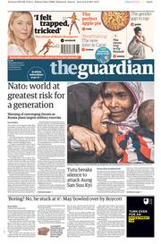 The Guardian () Newspaper Front Page for 9 September 2017