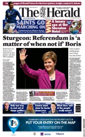The Herald () Newspaper Front Page for 10 May 2021