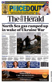 The Herald () Newspaper Front Page for 11 March 2022