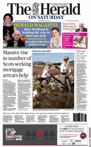 The Herald () Newspaper Front Page for 13 August 2022