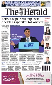 The Herald () Newspaper Front Page for 14 July 2022
