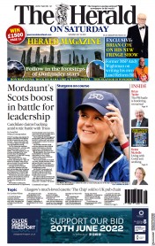 The Herald () Newspaper Front Page for 16 July 2022