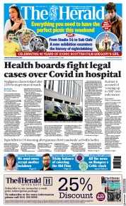 The Herald () Newspaper Front Page for 17 April 2021