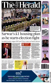 The Herald () Newspaper Front Page for 18 February 2023