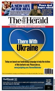 The Herald () Newspaper Front Page for 18 March 2022