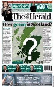 The Herald () Newspaper Front Page for 19 October 2021