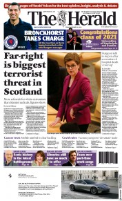 The Herald () Newspaper Front Page for 19 November 2021