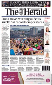 The Herald () Newspaper Front Page for 19 July 2022
