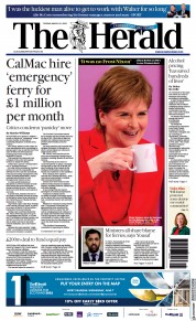 The Herald () Newspaper Front Page for 22 March 2023