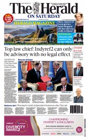 The Herald () Newspaper Front Page for 23 July 2022