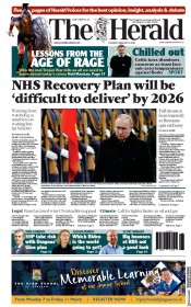 The Herald () Newspaper Front Page for 24 February 2022