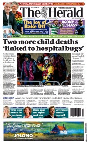 The Herald () Newspaper Front Page for 26 November 2021