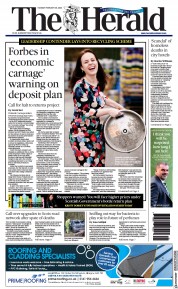 The Herald () Newspaper Front Page for 28 February 2023