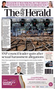 The Herald () Newspaper Front Page for 28 July 2022