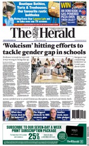 The Herald () Newspaper Front Page for 28 August 2021