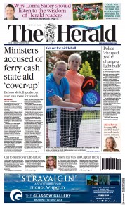 The Herald () Newspaper Front Page for 29 May 2023