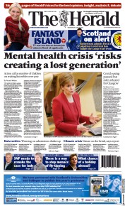 The Herald () Newspaper Front Page for 2 June 2021
