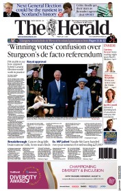 The Herald () Newspaper Front Page for 2 July 2022