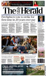 The Herald () Newspaper Front Page for 31 January 2023
