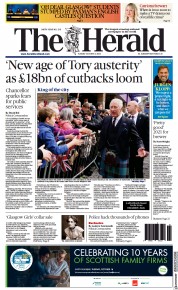 The Herald () Newspaper Front Page for 4 October 2022