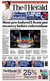 The Herald () Newspaper Front Page for 5 May 2021