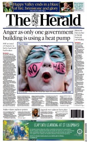 The Herald () Newspaper Front Page for 6 February 2023