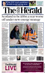 The Herald () Newspaper Front Page for 6 March 2023